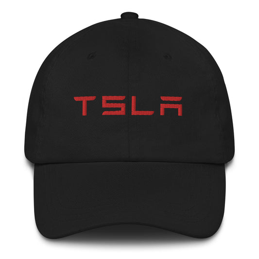 $TSLA Embroidered Hat (Black/Red)